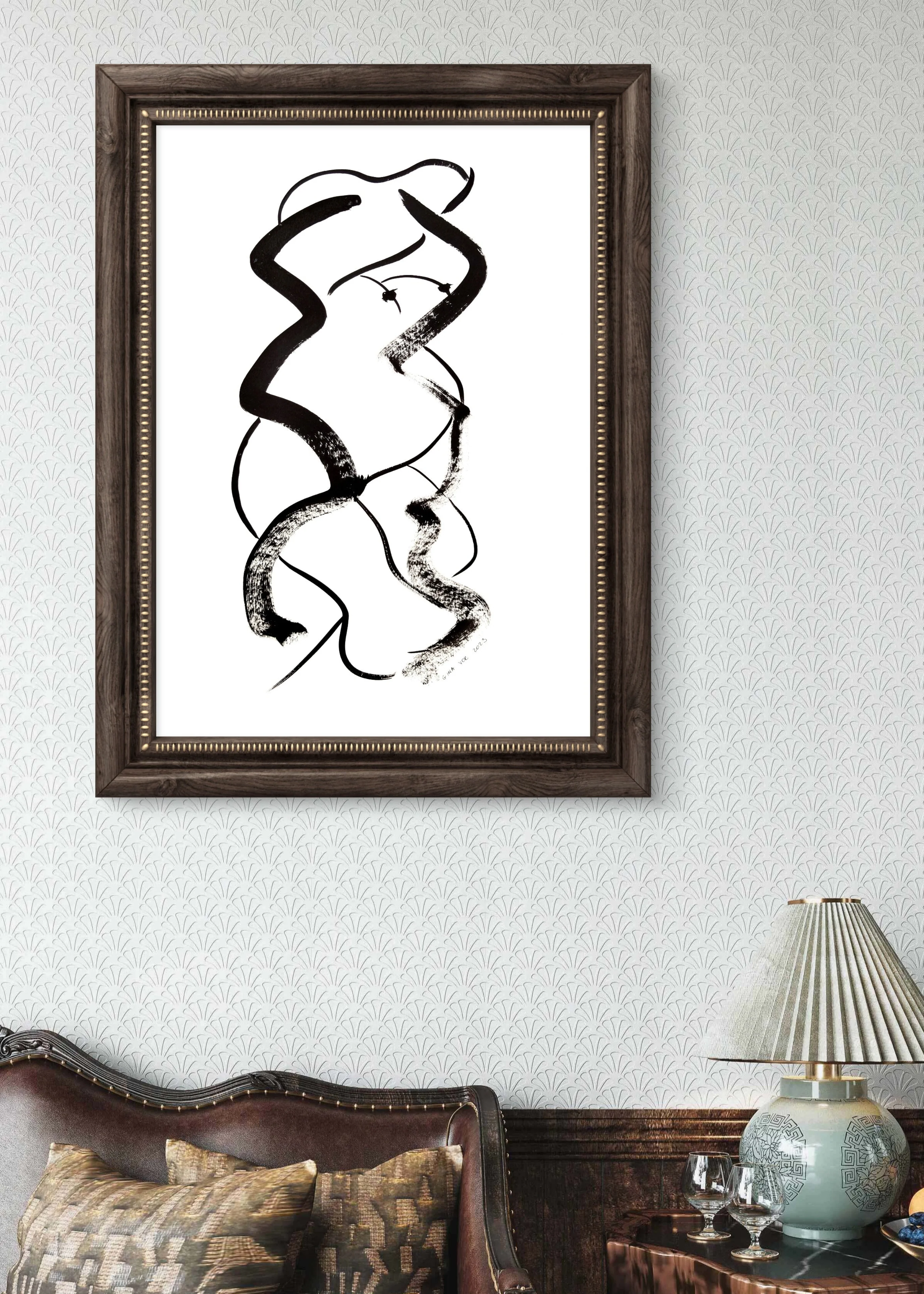 Ink Drawing | Find The Nude 1 - Image 4