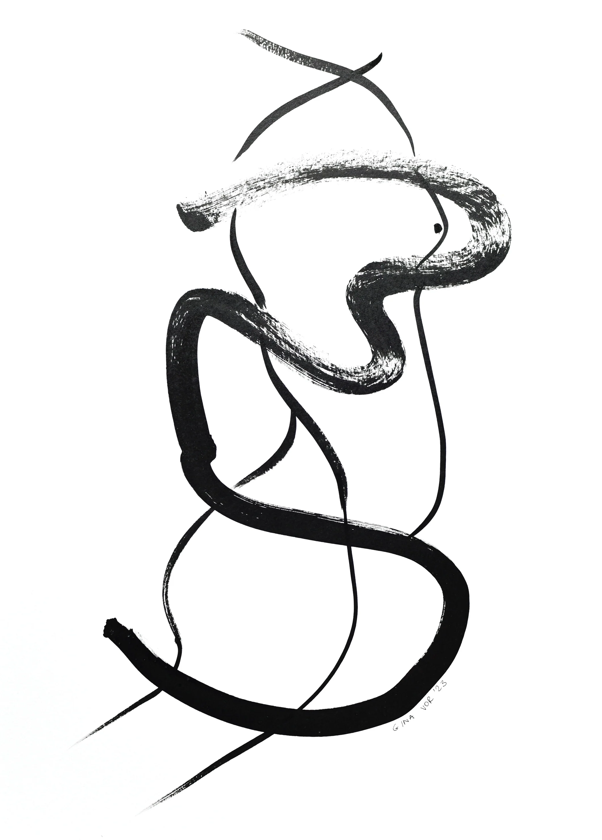 Ink Drawing | Find The Nude 2 - Image 3
