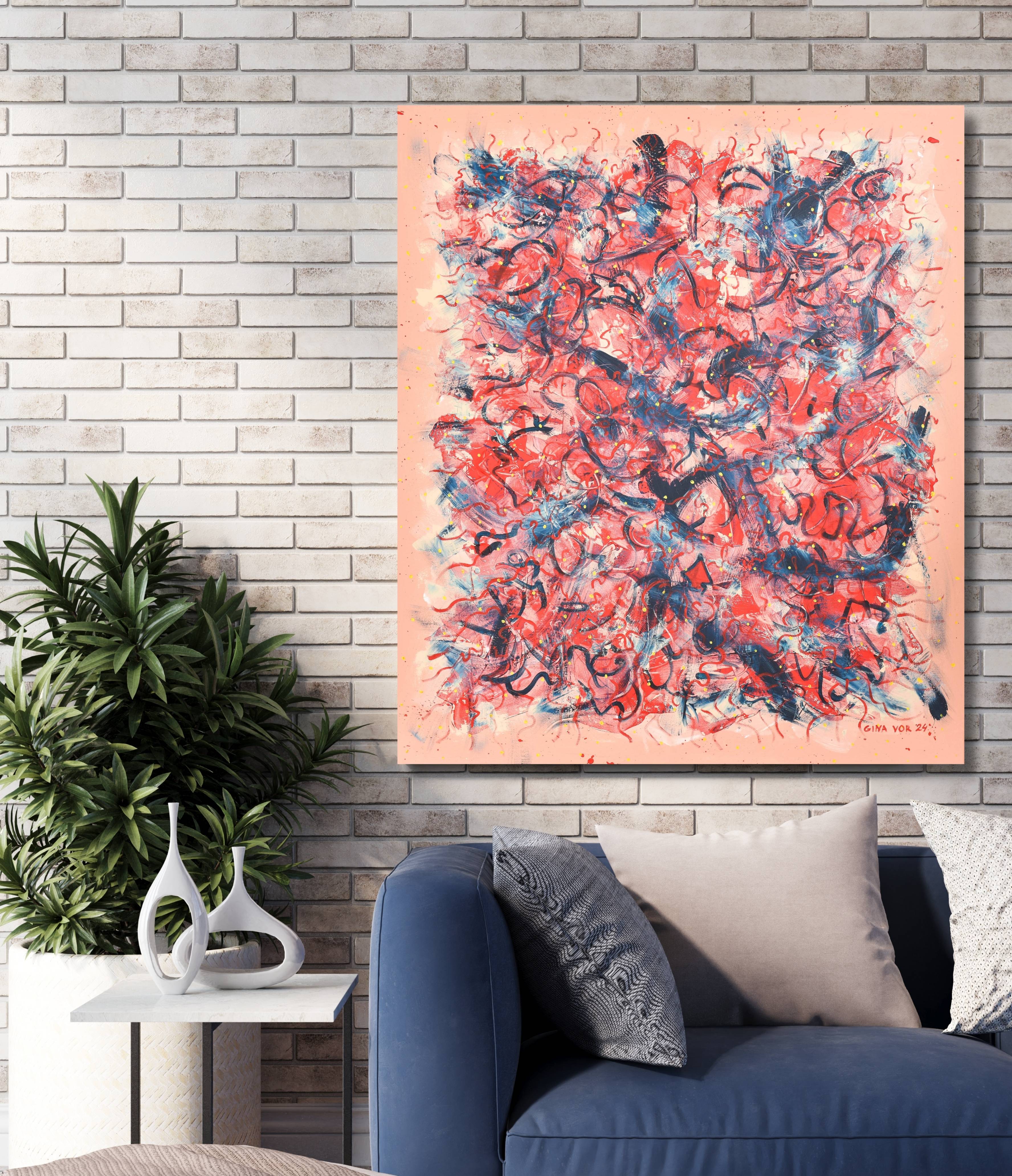Large Abstract Painting | Passion - Image 2
