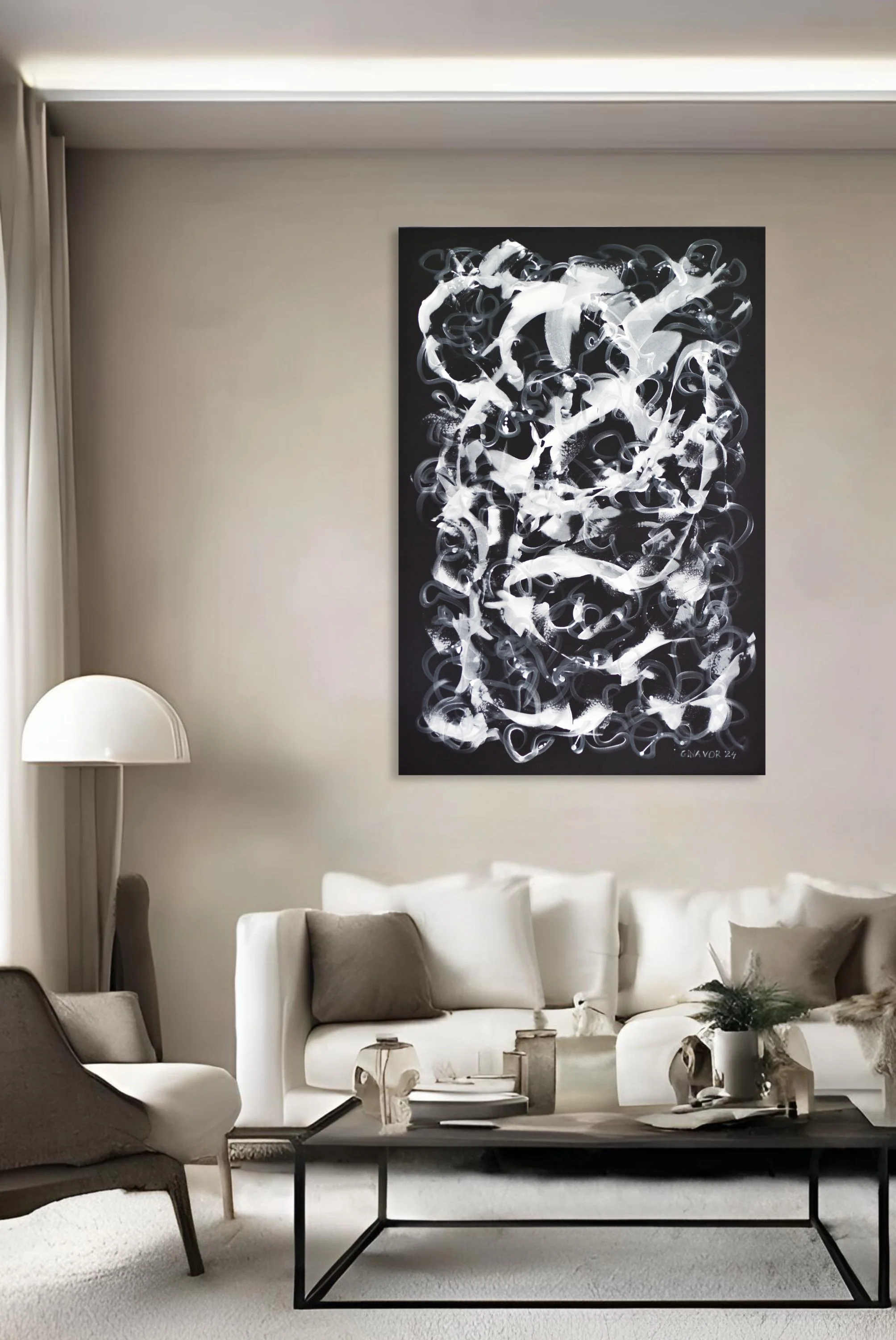 Black And White Abstract No. 4 - Image 2