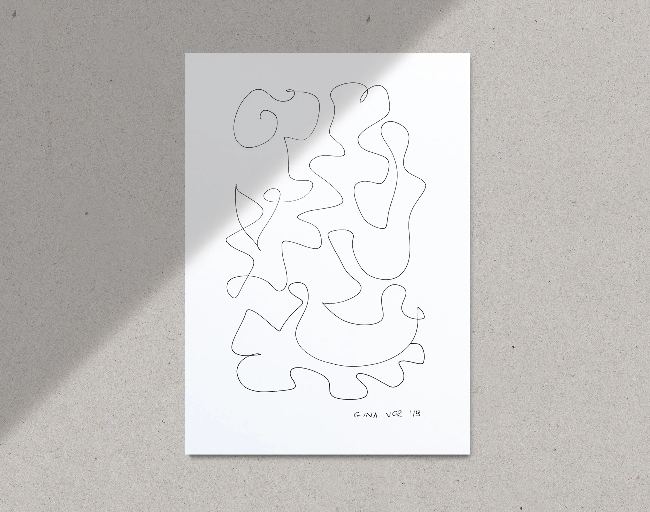 Line 3 | Drawing on Cardboard