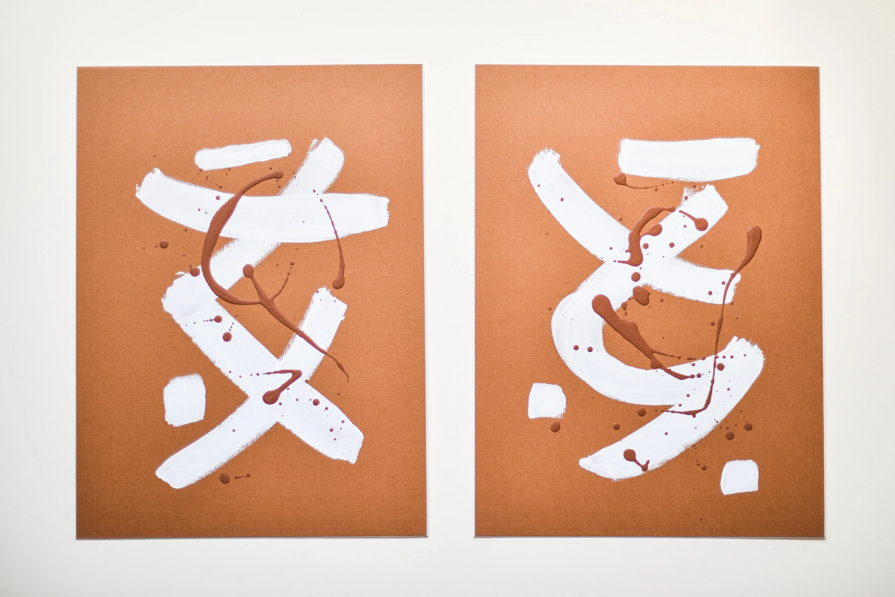 Nude Diptych | Paintings on Cardboard - Image 3