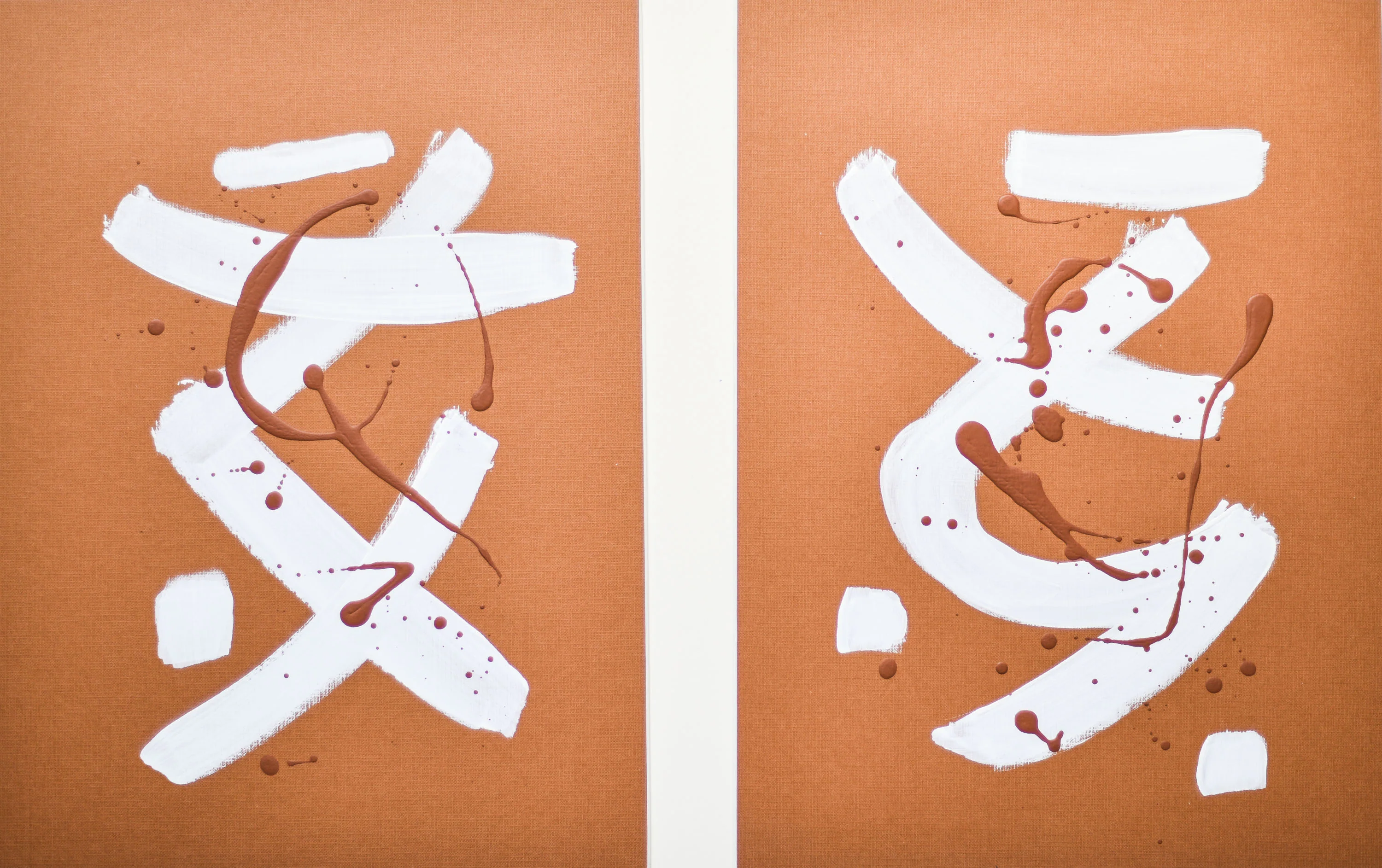 Nude Diptych | Paintings on Cardboard - Image 4