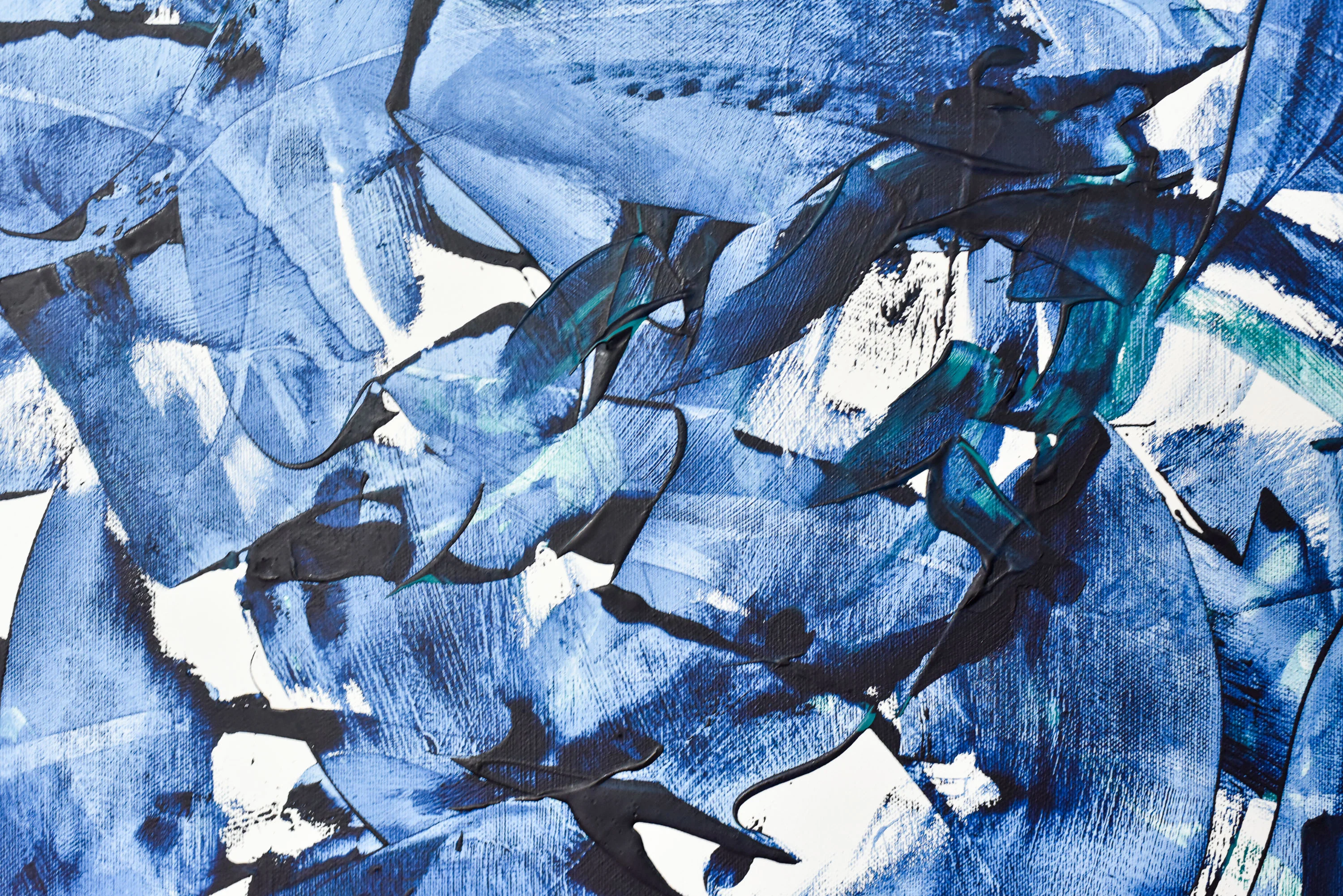 Prussian Blue 11 |  Painting on Canvas - Image 3