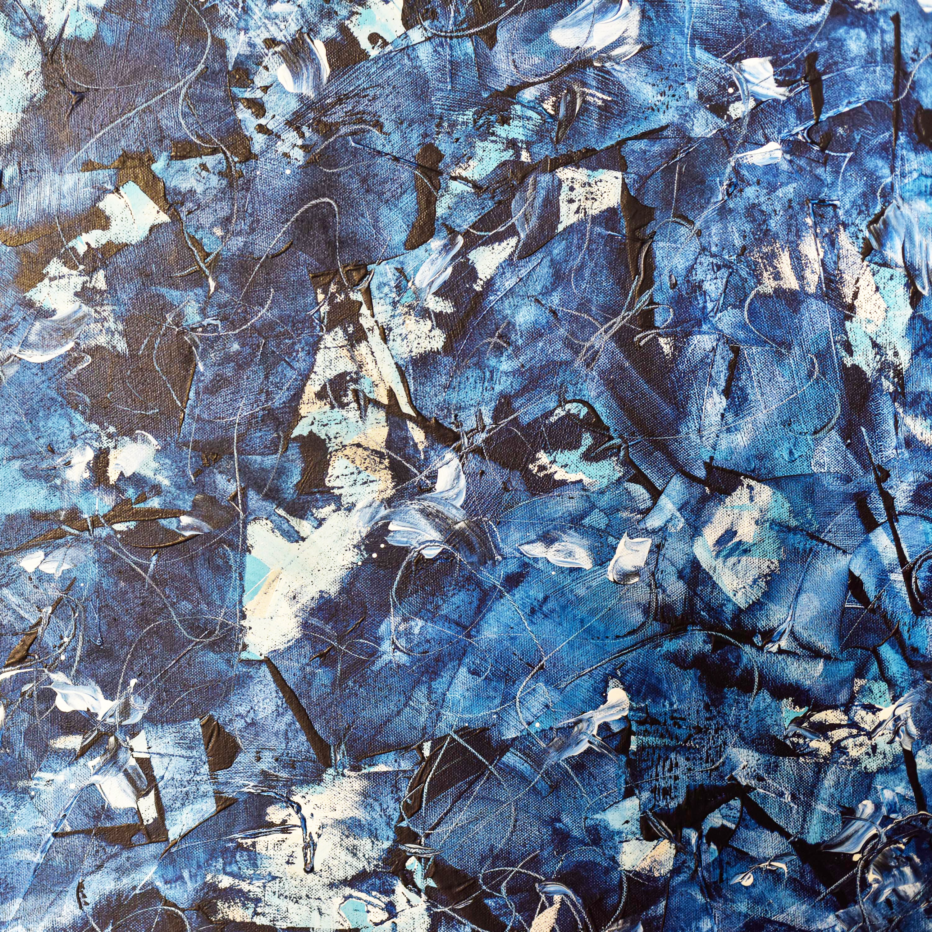 Prussian Blue 17 |  Abstract Painting - Image 3