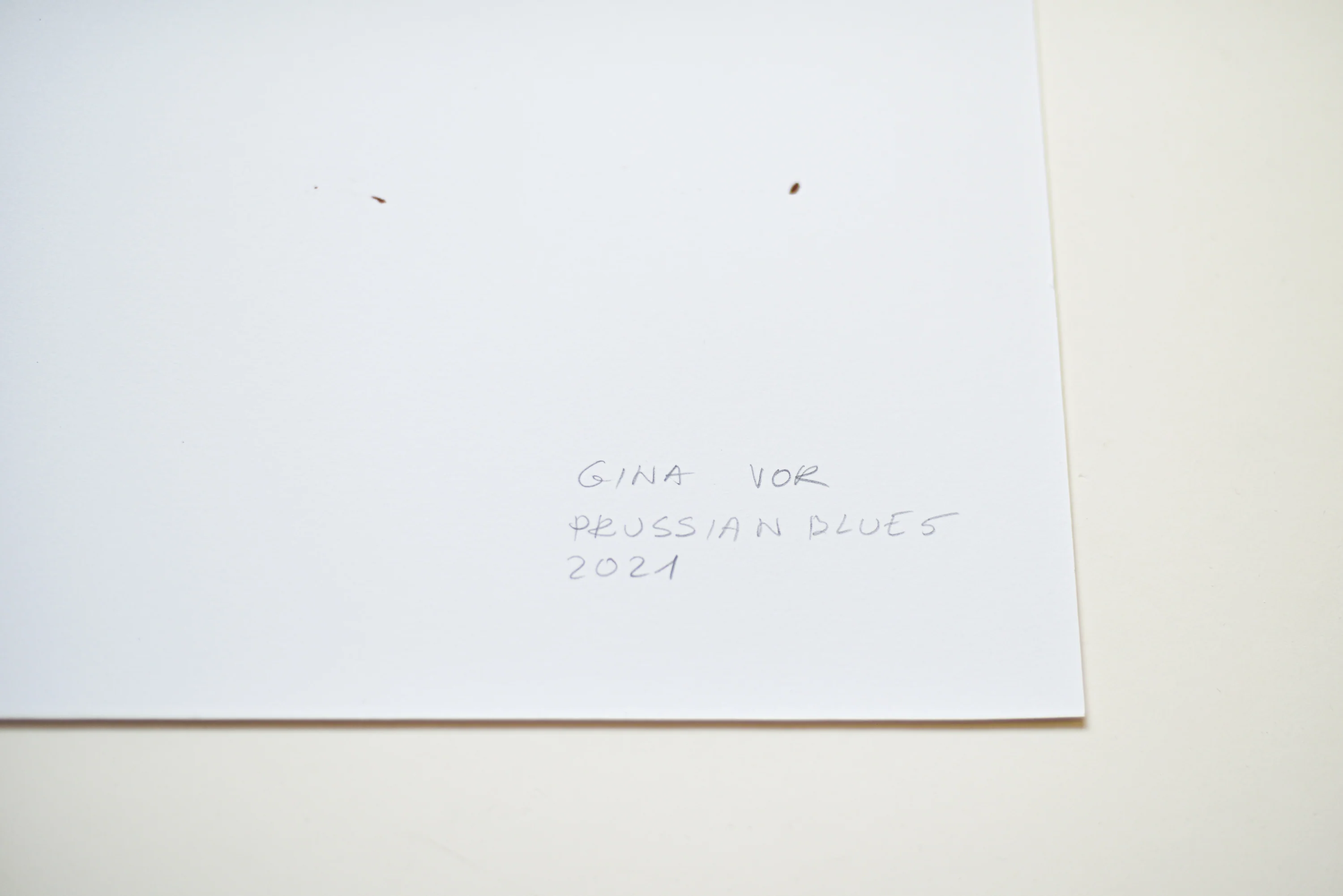 Prussian Blue 5 | Painting on Cardboard - Image 4