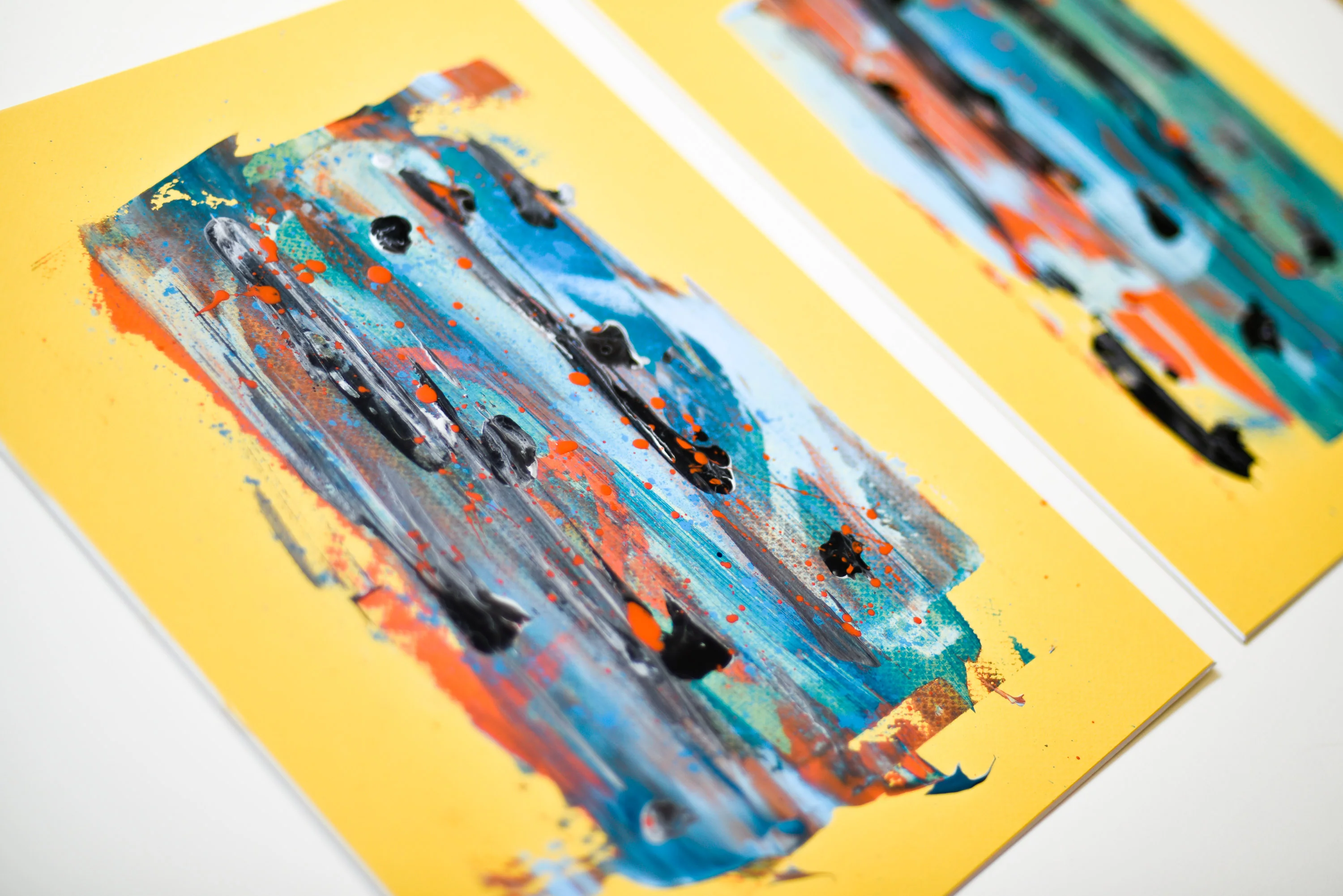 Rain | Paintings on Cardboard - Image 2