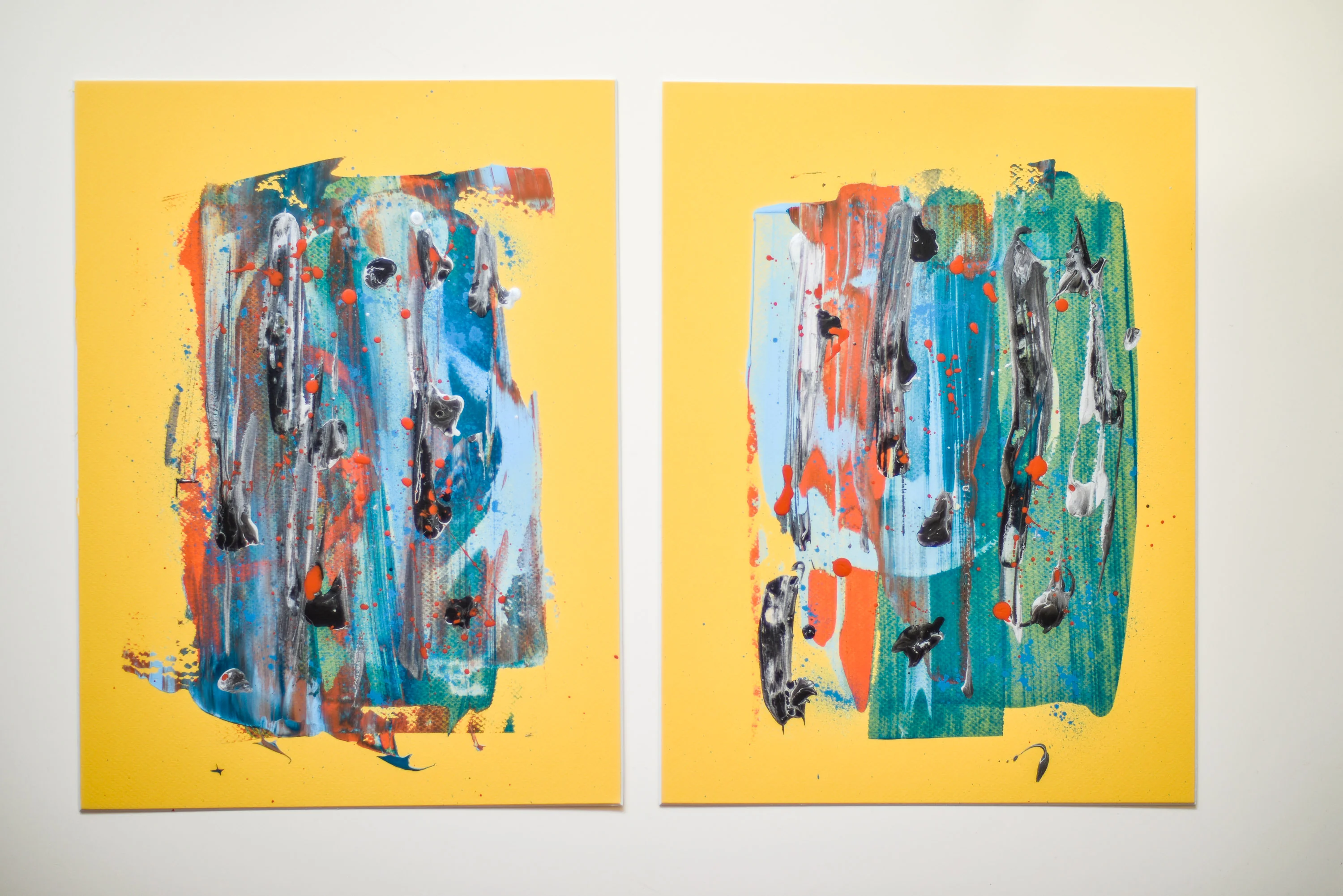 Rain | Paintings on Cardboard - Image 3