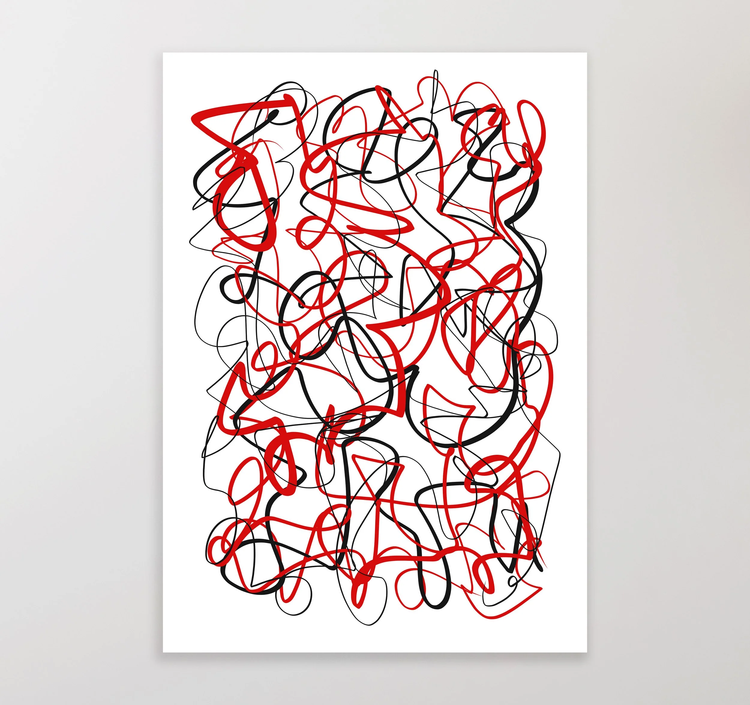 Painting Download | Red and Black - Image 2