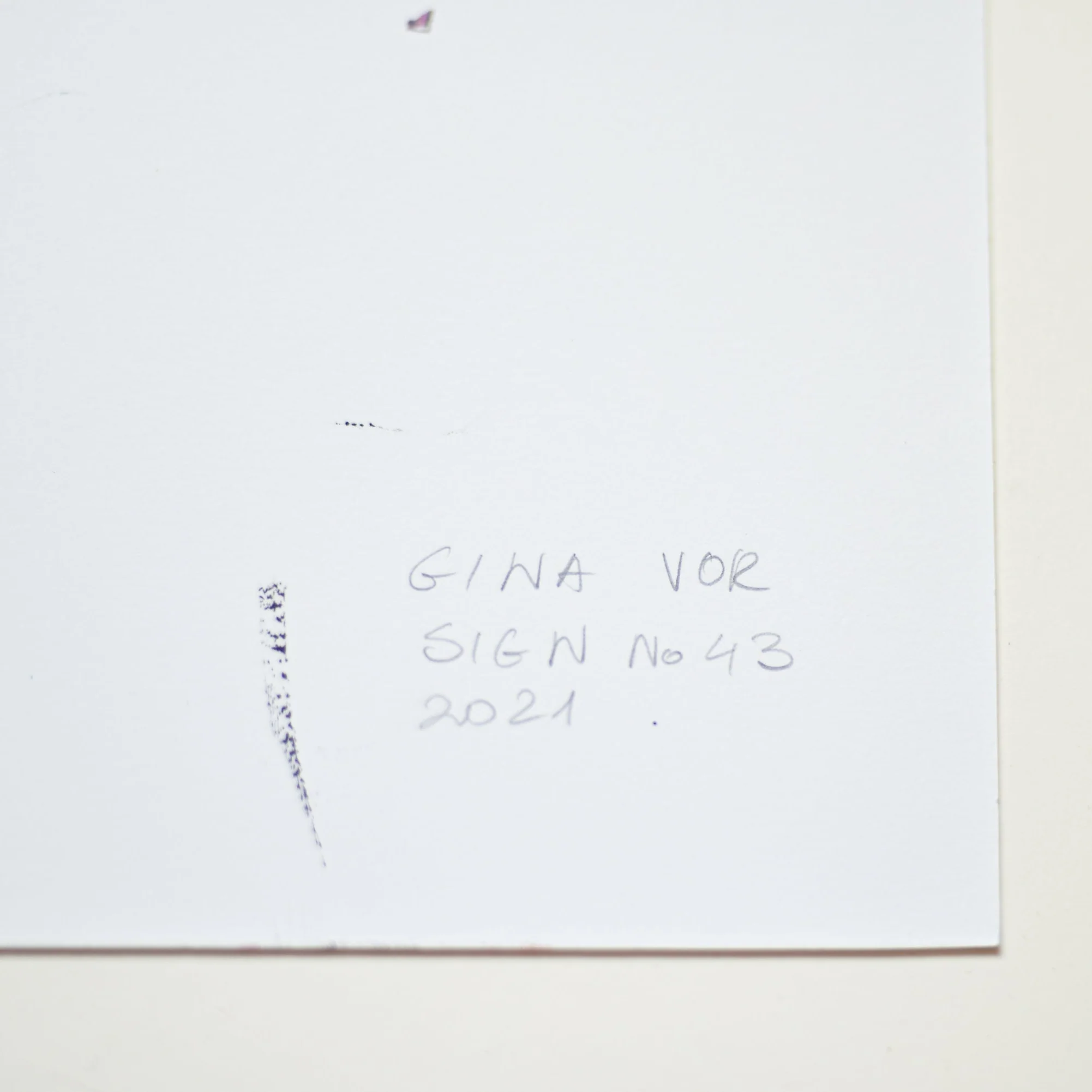 Sign No. 43 | Painting on Cardboard - Image 5
