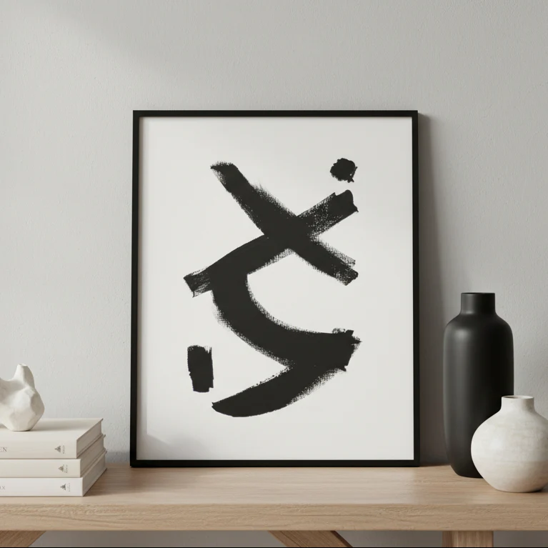 Sign No. 44 | Painting on Cardboard