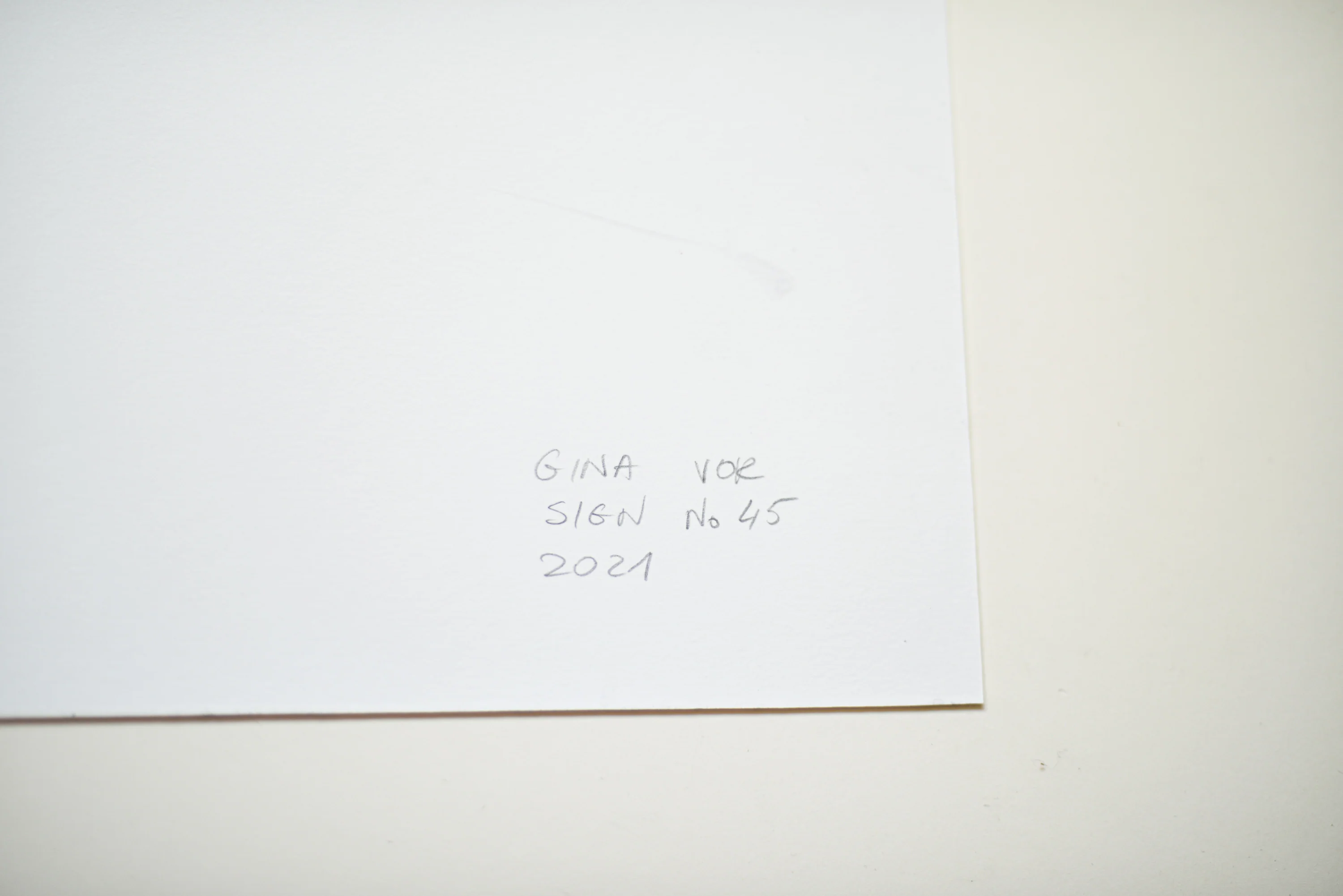 Sign No. 45 | Painting on Cardboard - Image 4