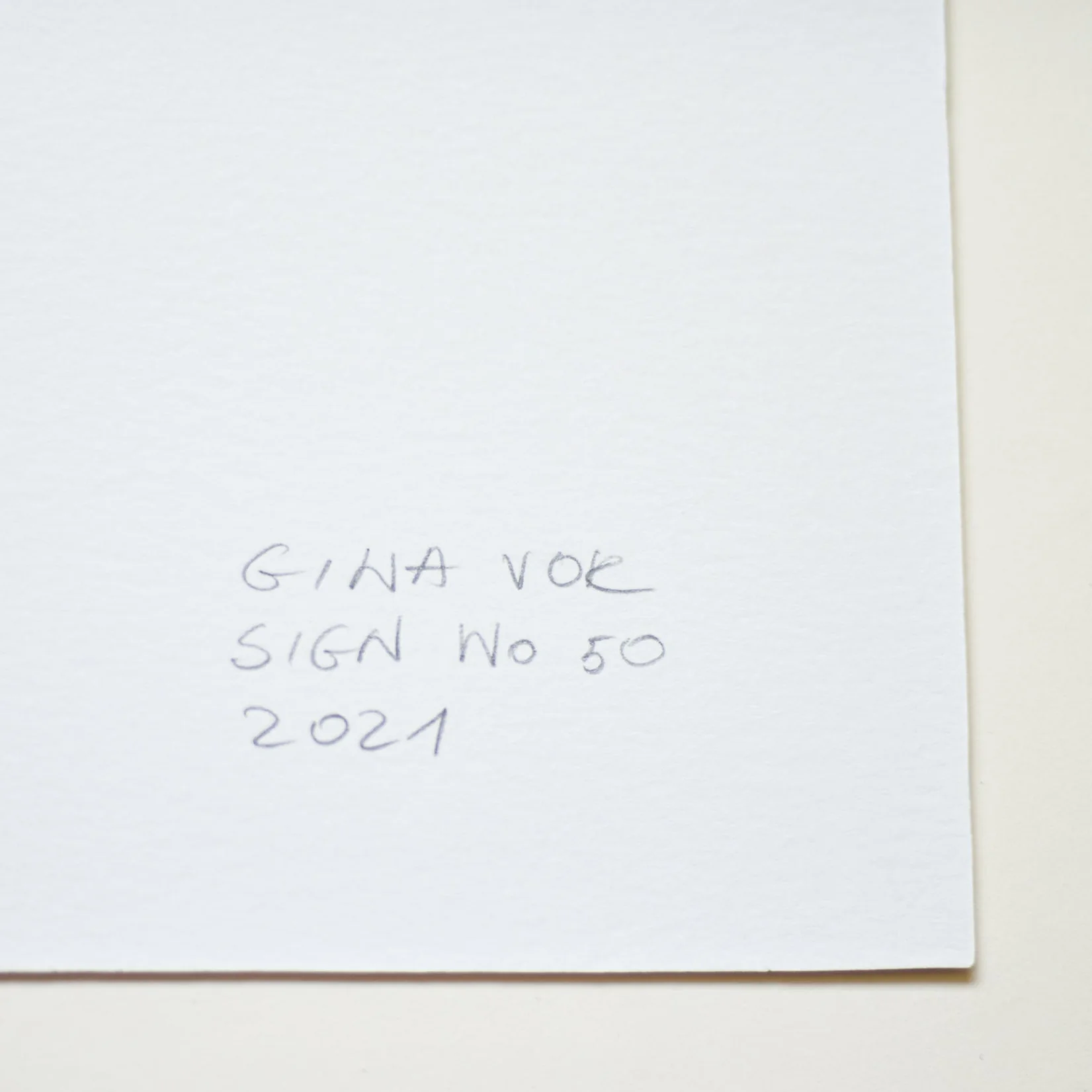 Sign No. 50 | Painting on Cardboard - Image 6