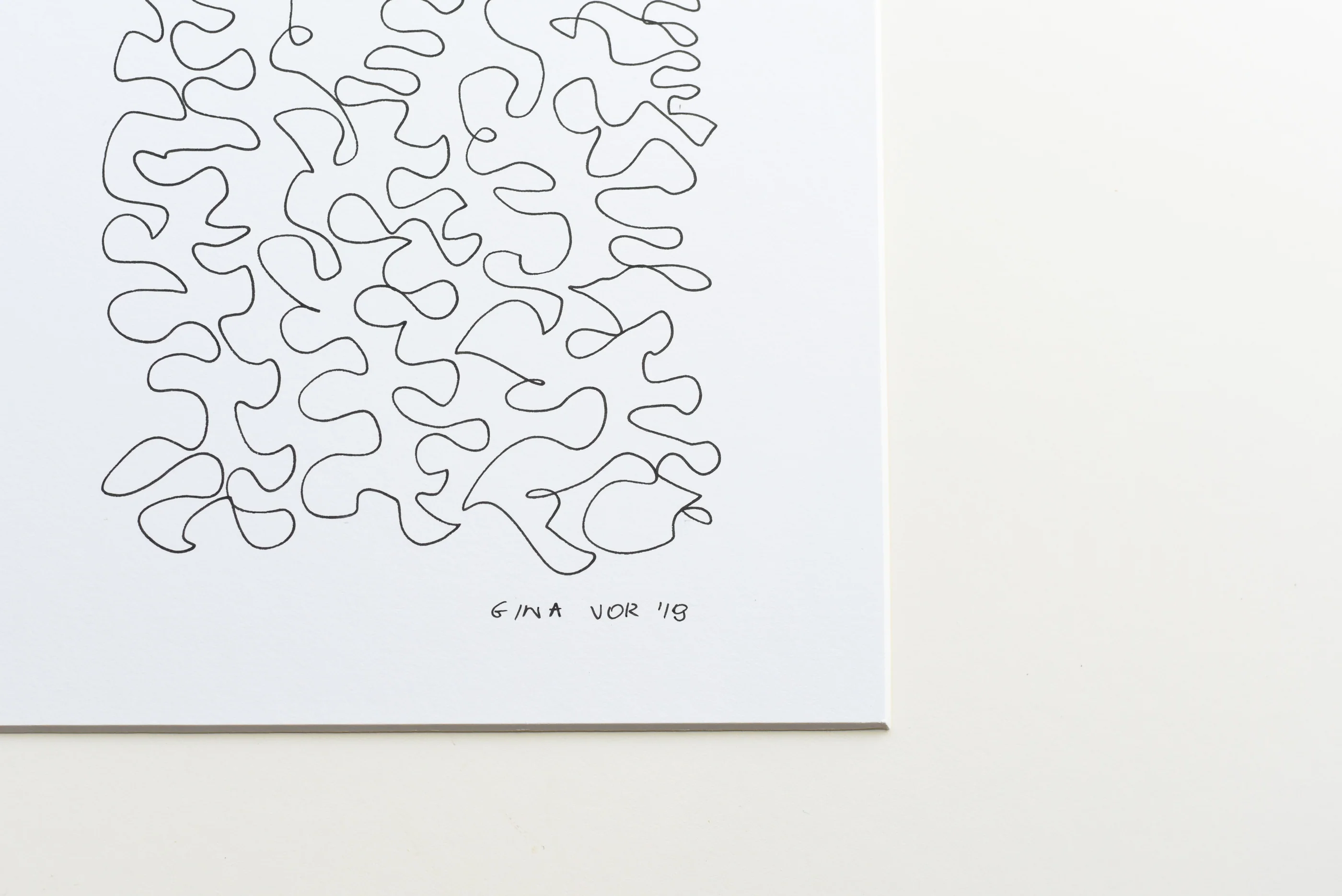 Two Lines 1 | Drawings on Cardboard - Image 5