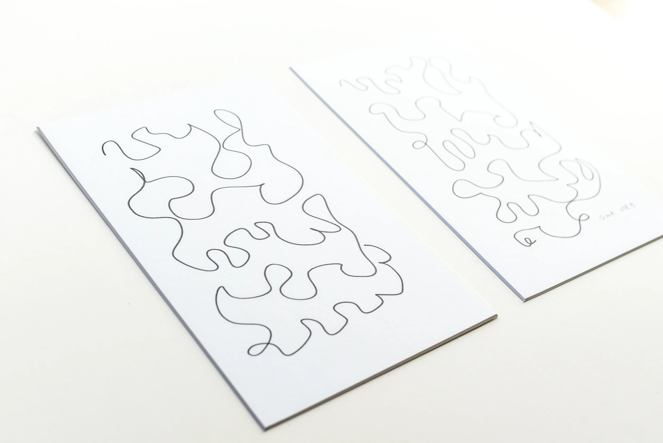 Two Lines 2 | Drawings on Cardboard - Image 2