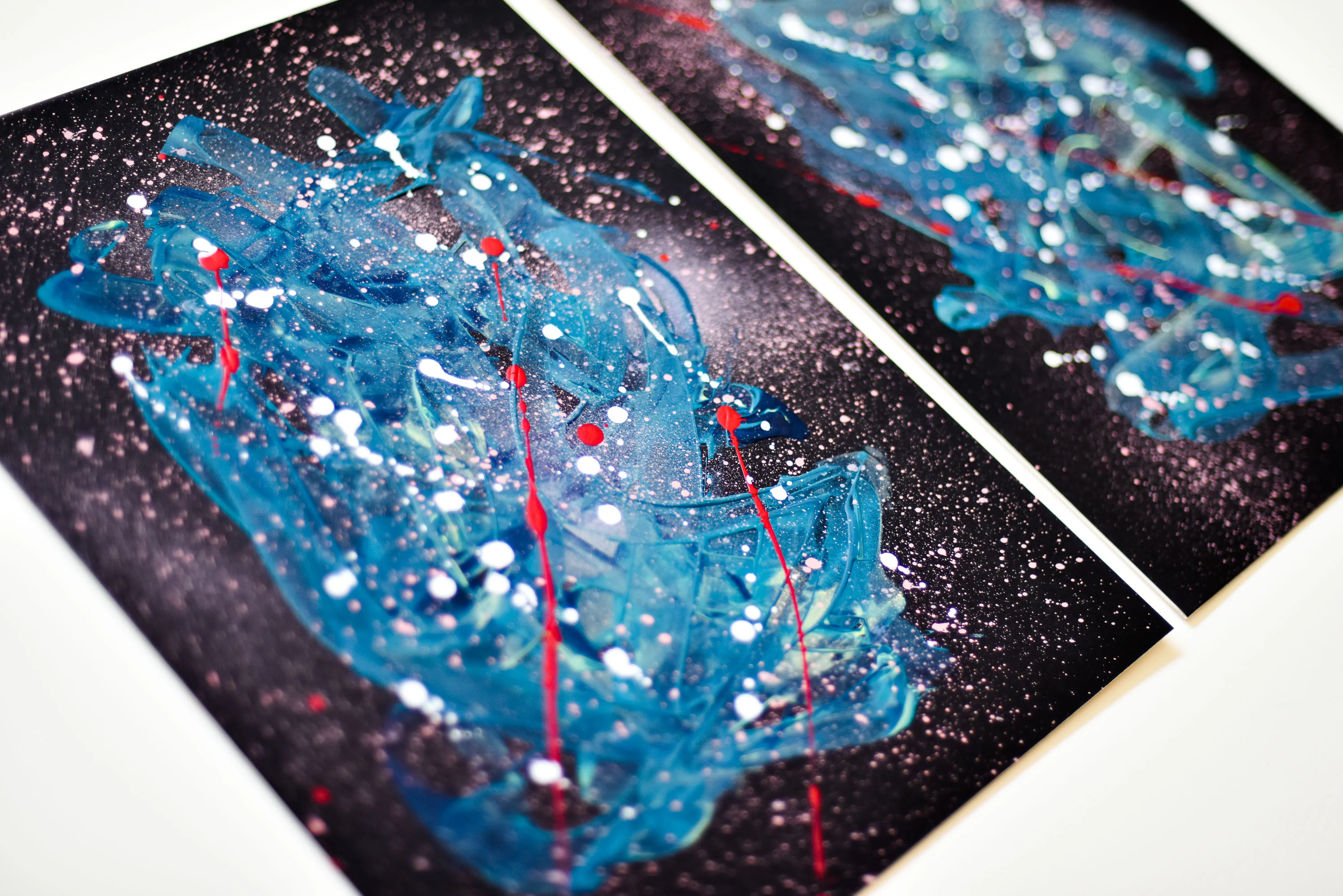 Two Charming Supernovas | Paintings on Cardboard - Image 3